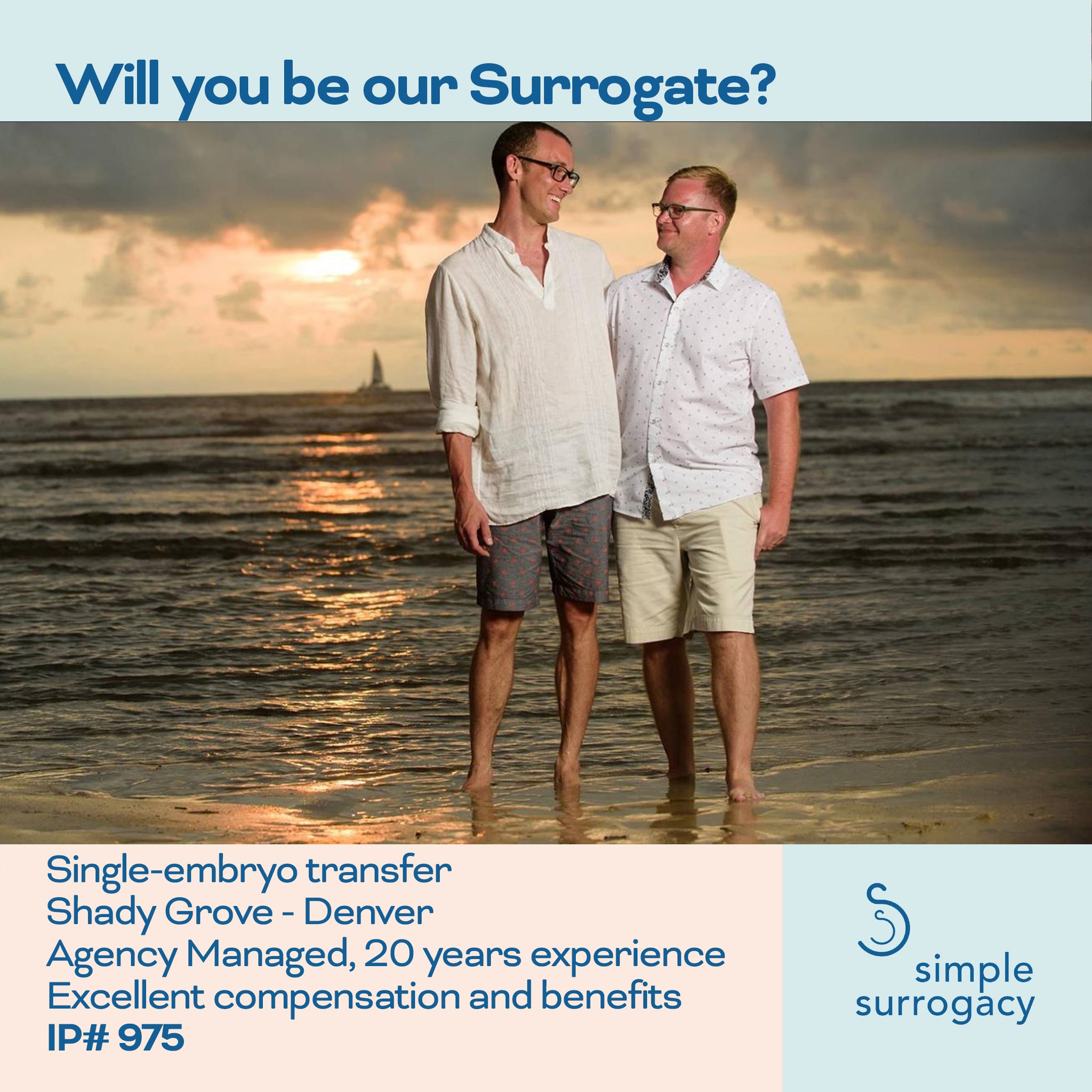 Nate and Dan seeking surrogates with Simple Surrogacy IP #975